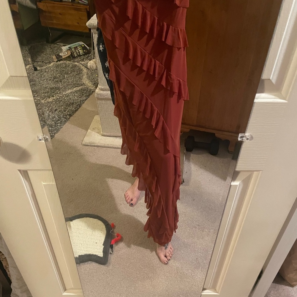 New Flowy Boho Ruffled Skirt or Tube dress With grip and buttery soft inside